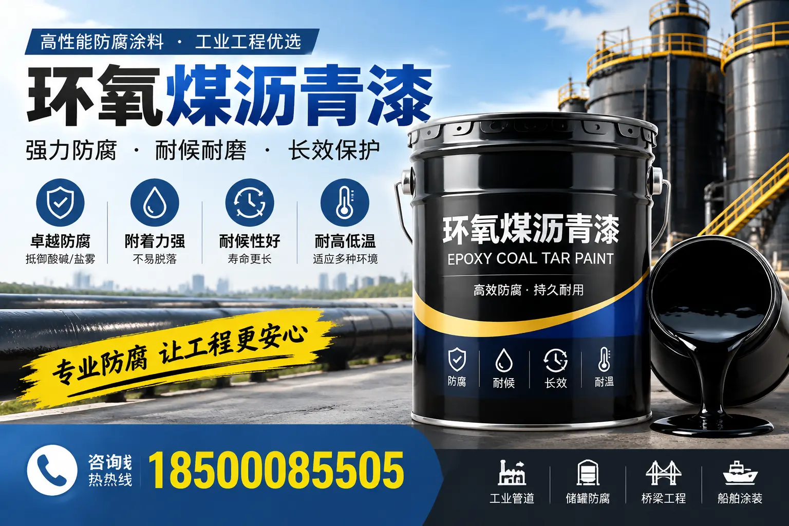 环氧煤沥青漆的施工方法与注意事项，确保在西城顺利完成